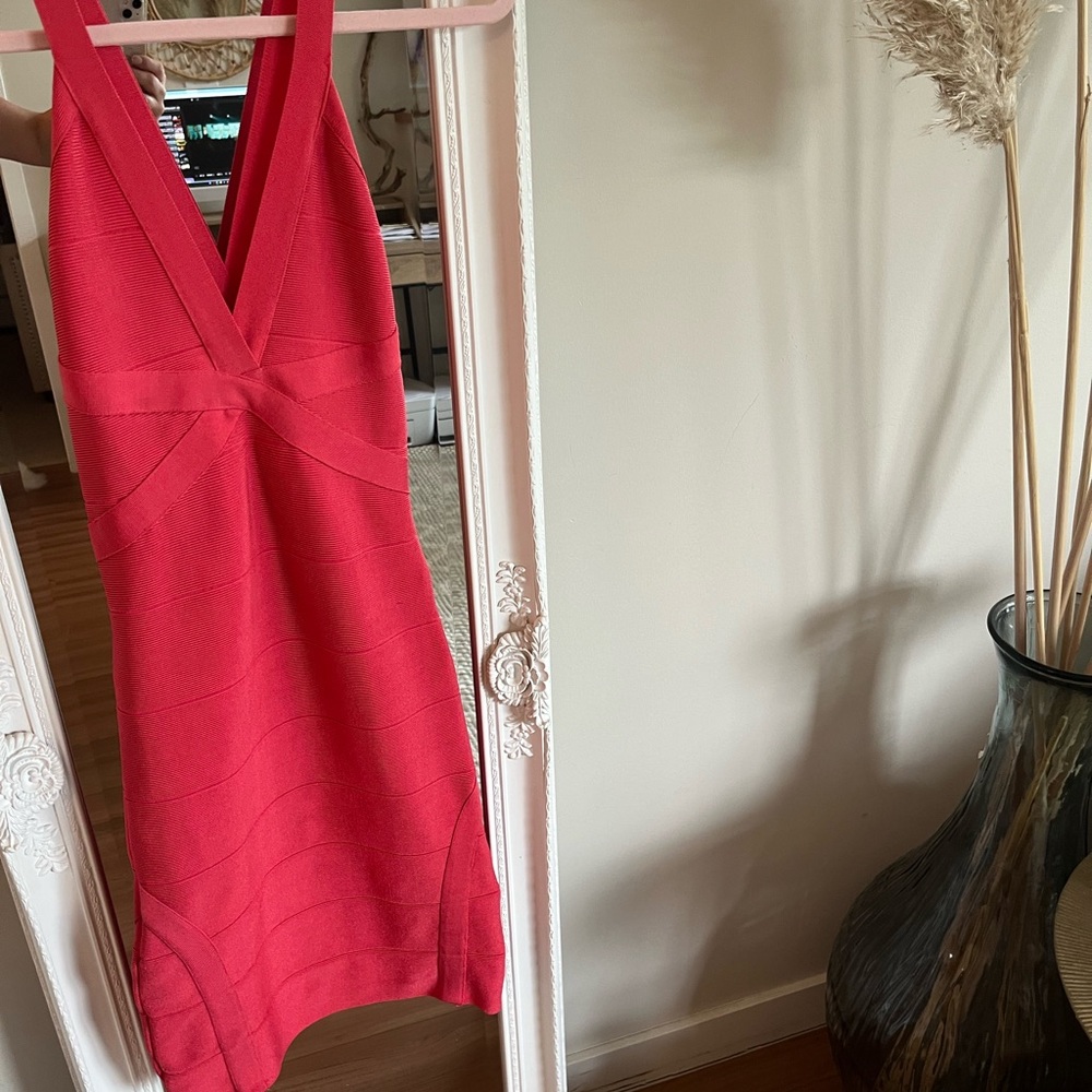Bebe Pink Bandage Dress